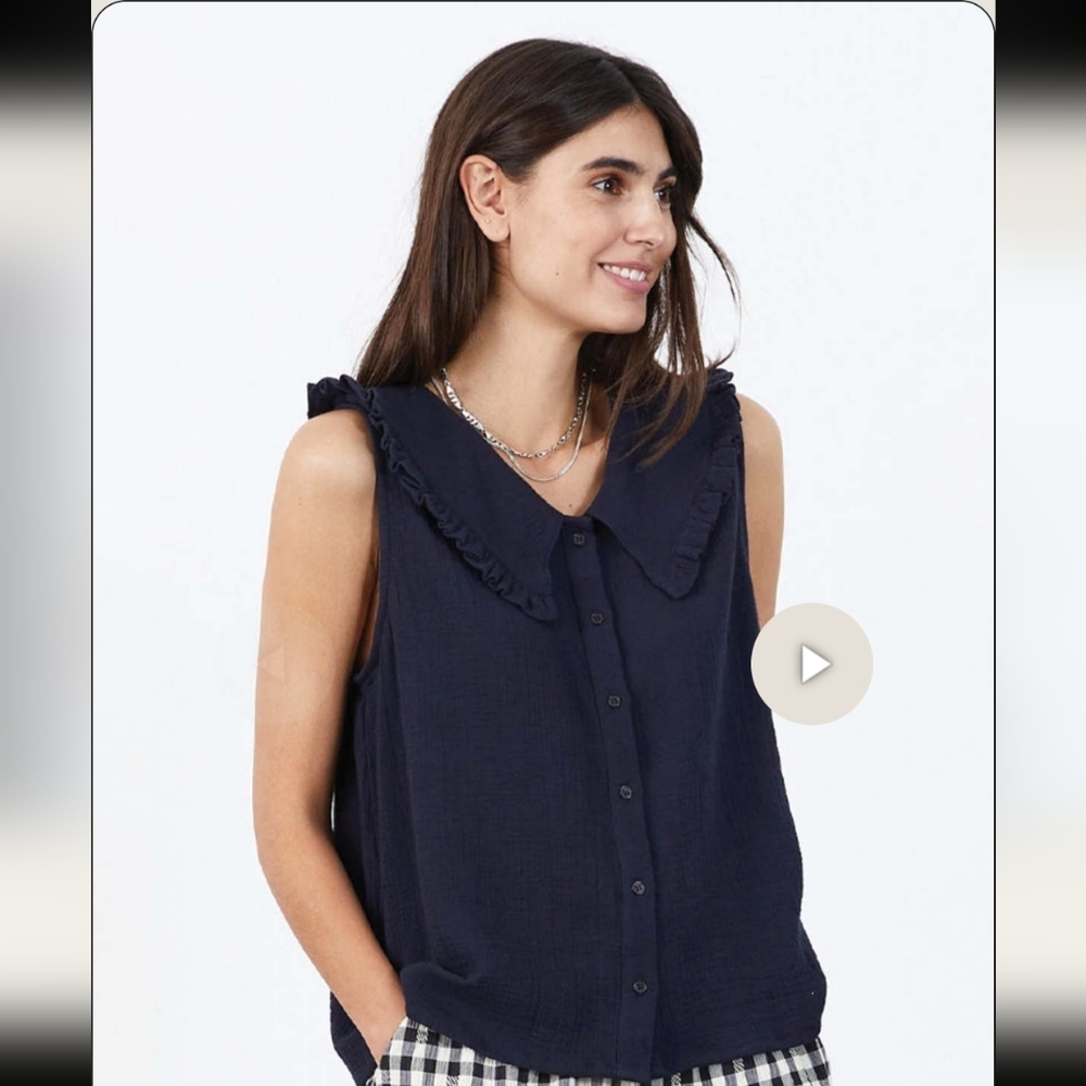 Lolly's Laundry Black Blouse Size S